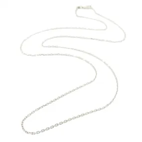 14K W Gold 24 Dia Cut Cable Chain 035