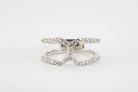 14k White Gold .44tcw Diamond Ring Size 9 (4.46g.)