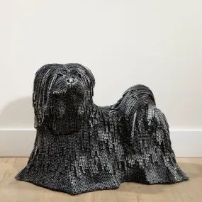 16 Shih Tzu Dog Inspired Recycled Metal Art Sculpture