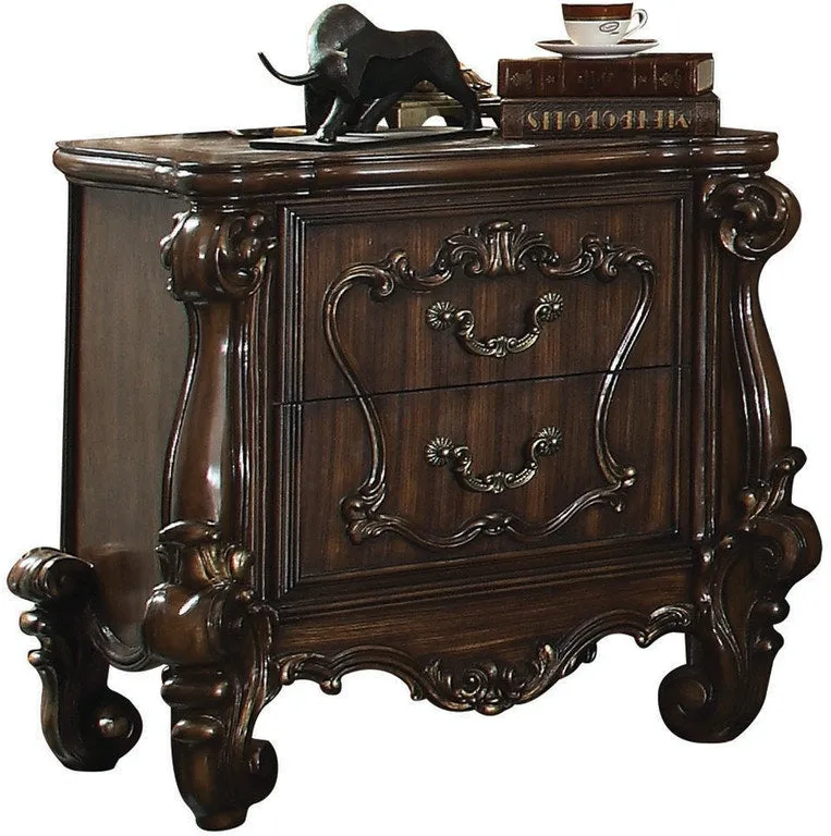 31 Brown Two Drawers Nightstand