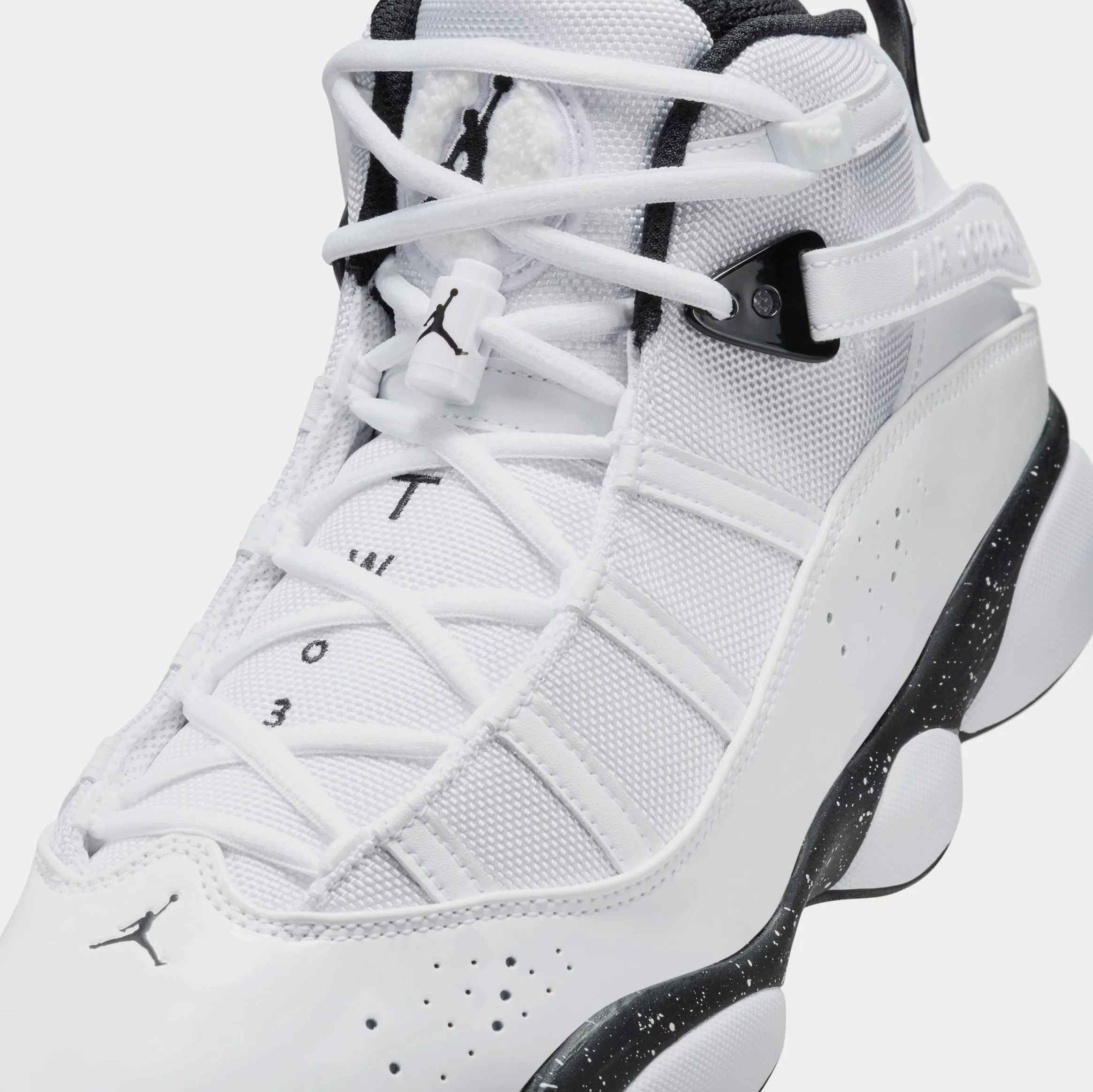 6 Rings Mens Basketball Shoes (White/Black/White)