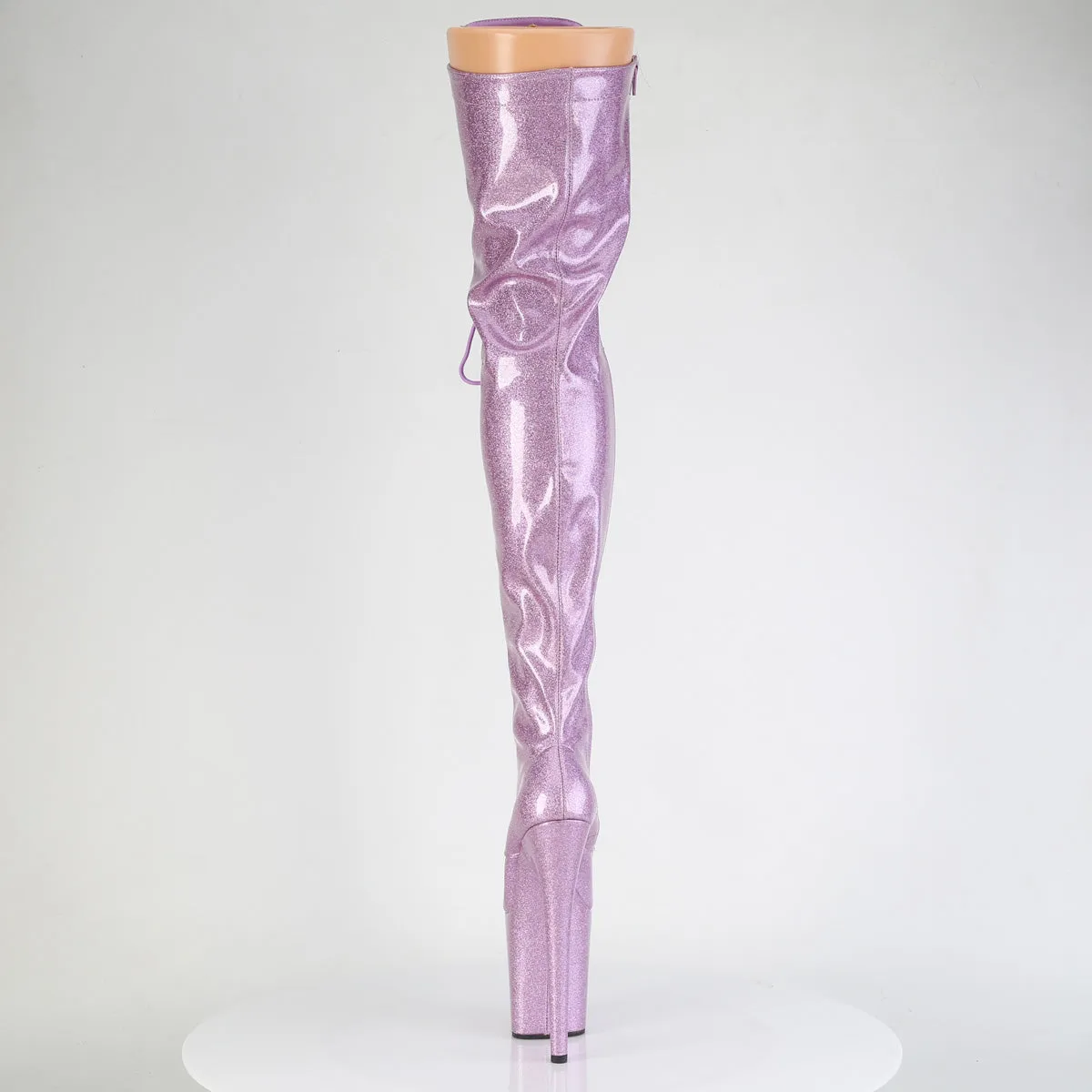 8 Inch Heel FLAMINGO-3020GP Lilac Glitter