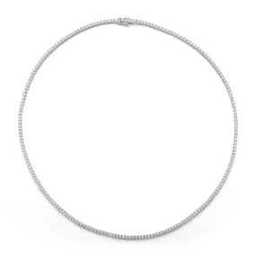 AFJ Diamond Collection - Diamond Riviere Necklace, 18k White Gold