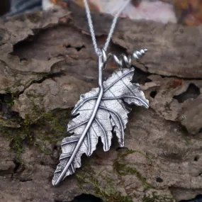 Angel Wing Begonia Leaf Necklace