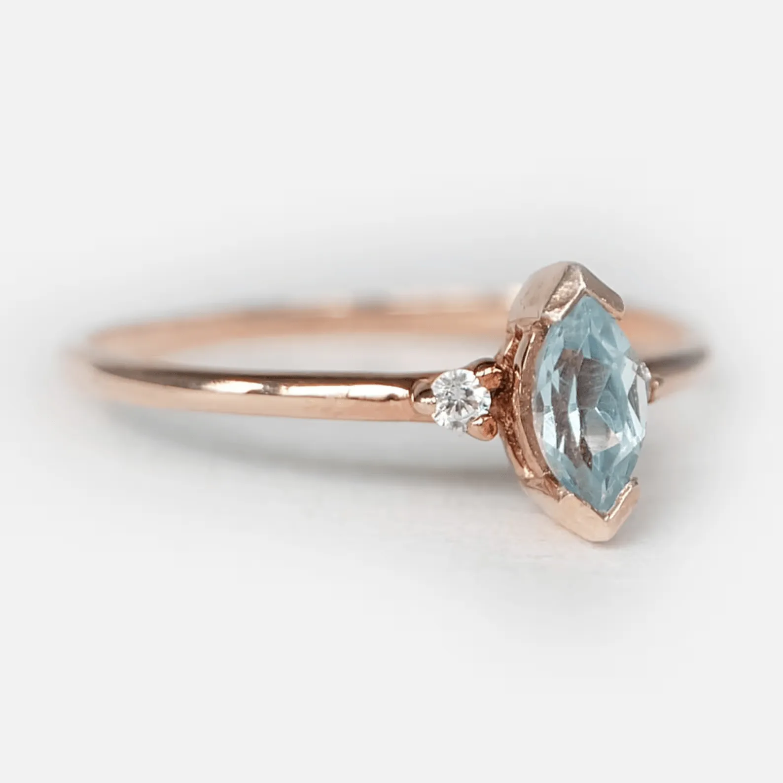 Aquamarine Diamond Ring Madeleine