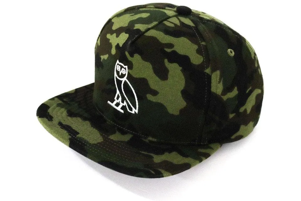 BAPE X OVO WOODLAND CAMO SNAPBACK CAP GREEN