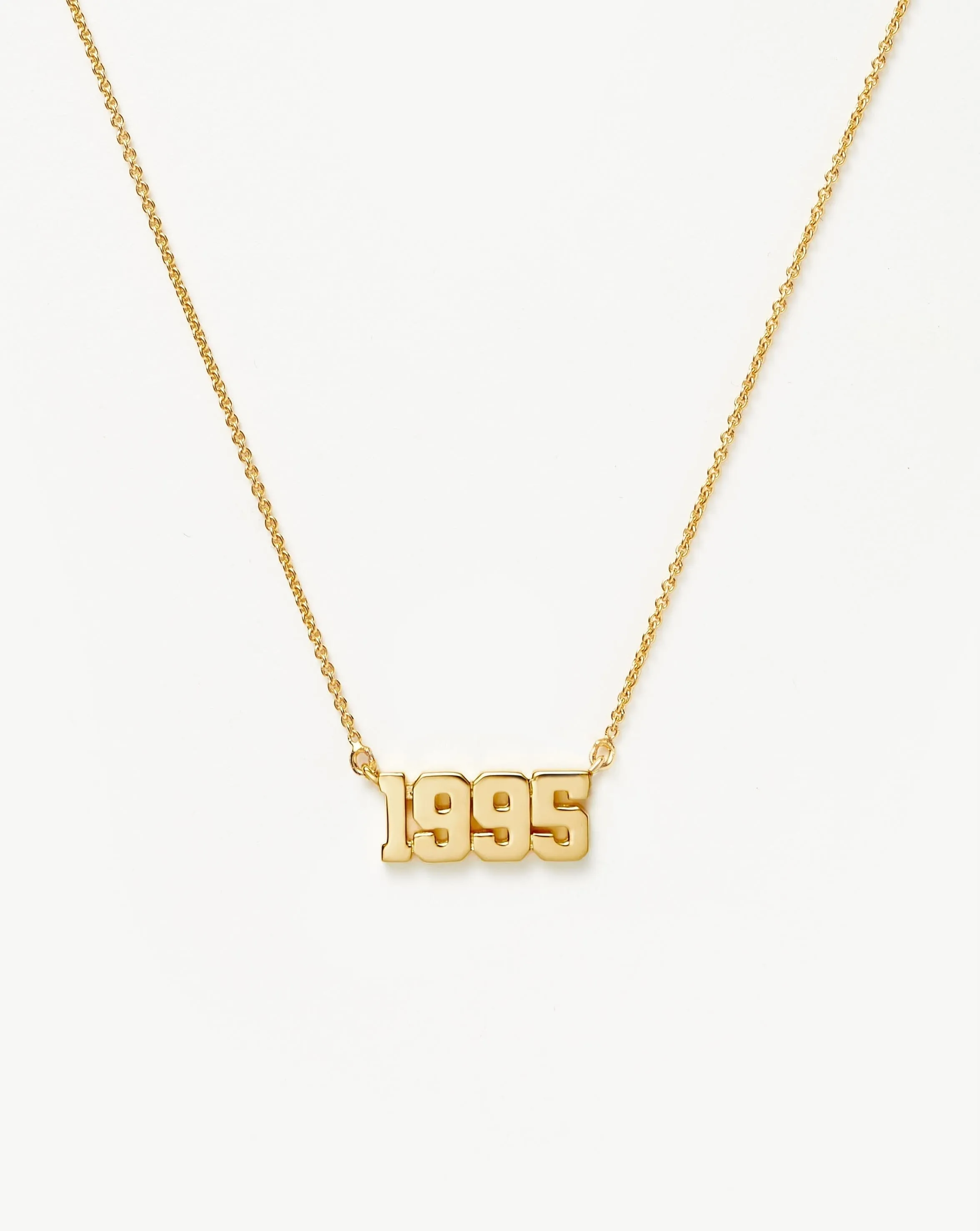 Birth Year Necklace  - Year 1995 | 18ct Gold Plated Vermeil