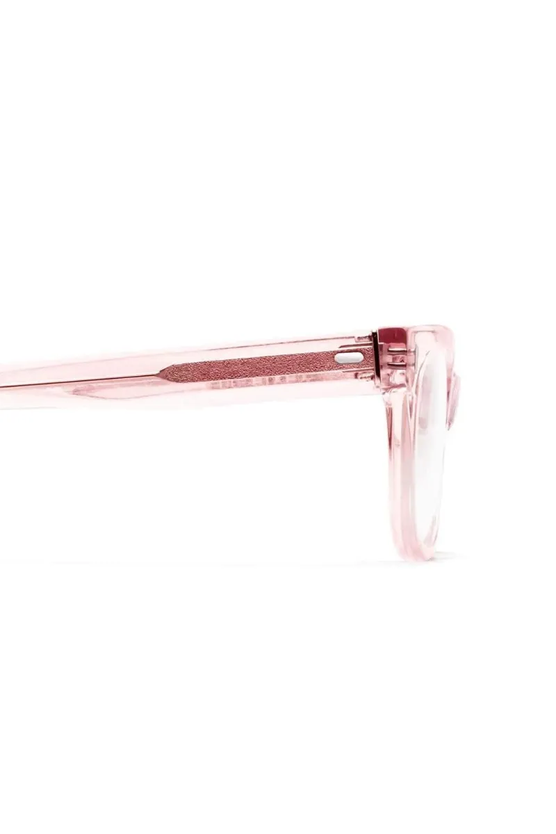 Bixby Reading Glasses - Polished Clear Pink