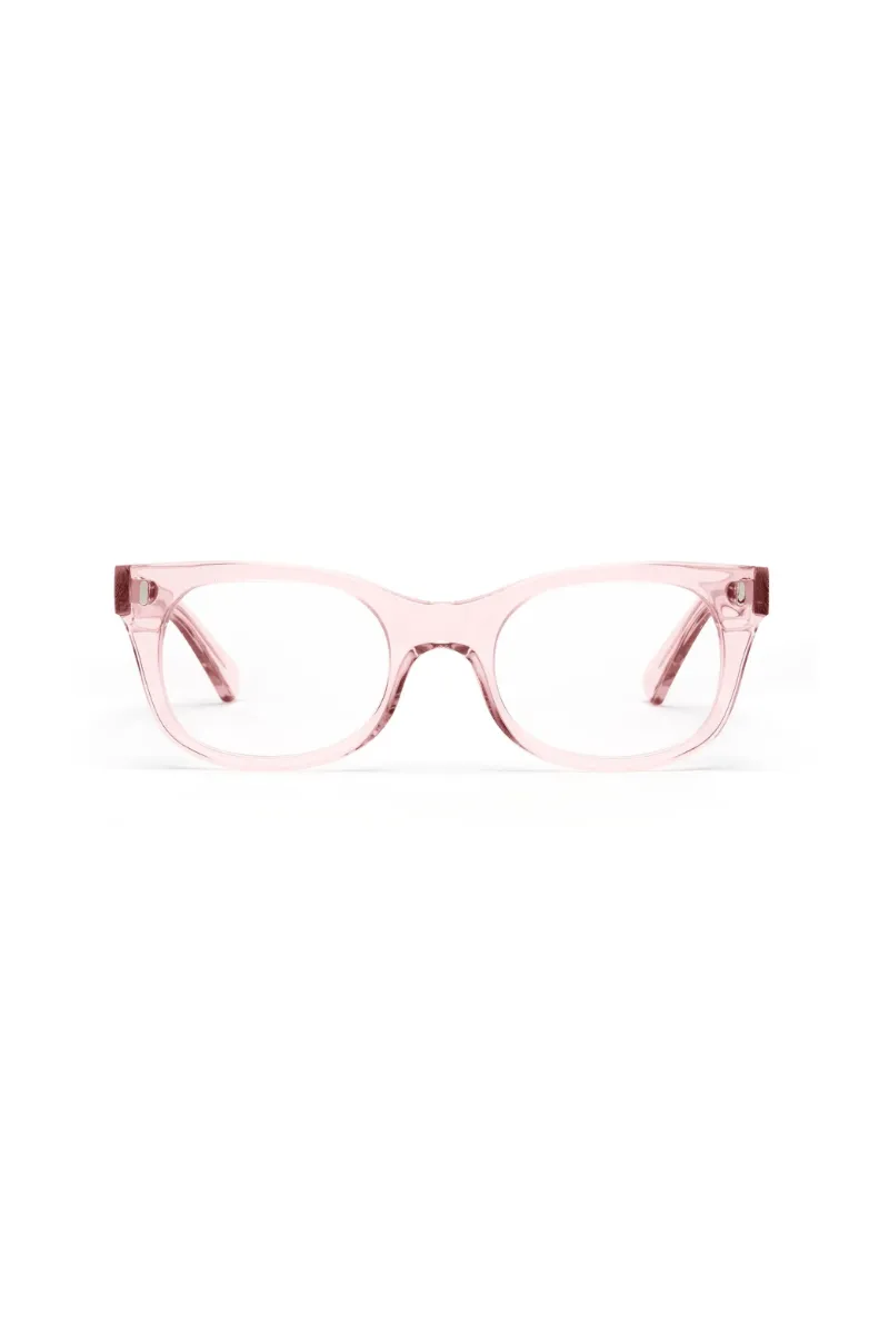 Bixby Reading Glasses - Polished Clear Pink