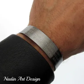 Black KIA Engraved Bracelet