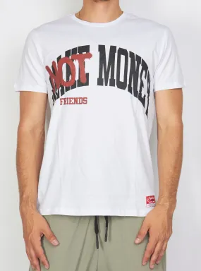 Buyer's Choice T-Shirt - Friends Not Money - White - ST 7519