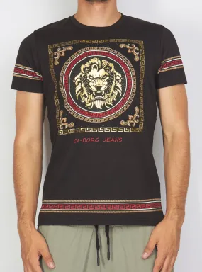 Buyer's Choice T-Shirt - Greek Lion - Black - 3473 01