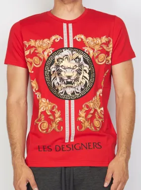 Buyer's Choice T-Shirt - Lion - Red - 3268 01