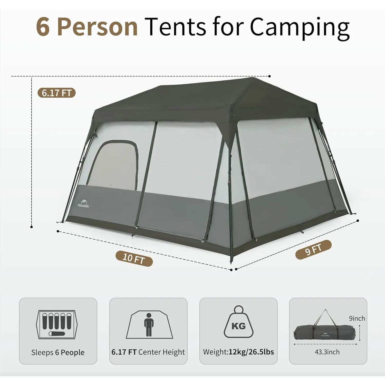 Cape 6 Instant Cabin Tent