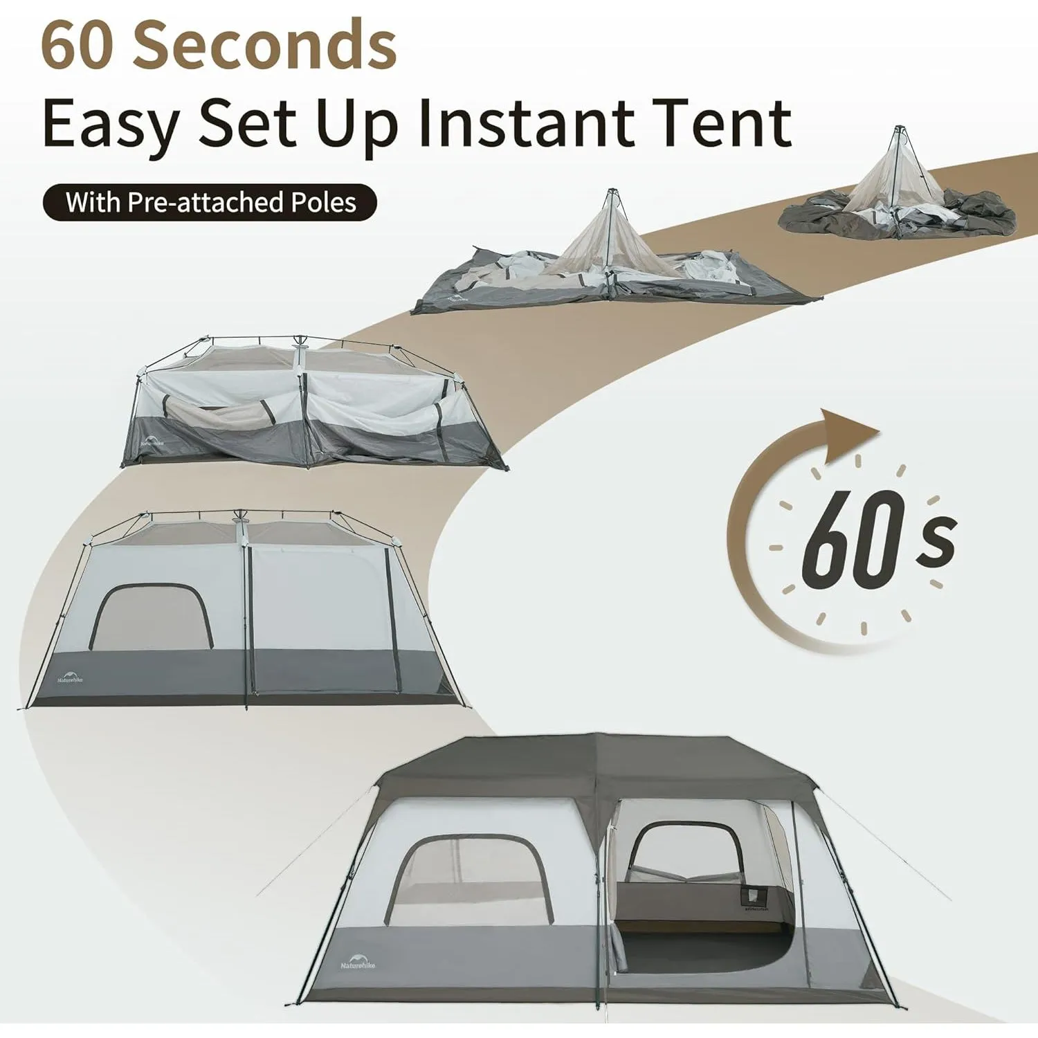 Cape 8 Instant Cabin Tent