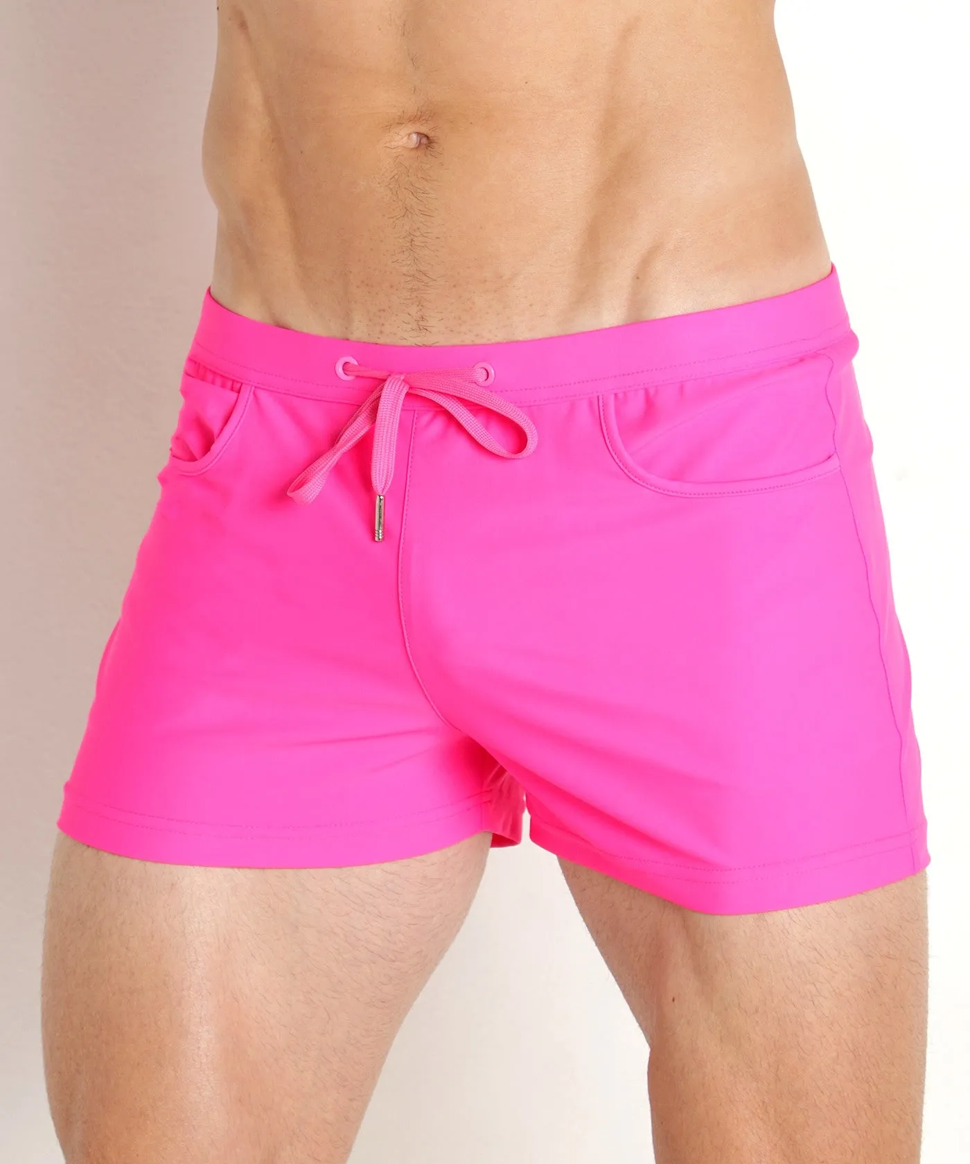 Coast Swim Shorts (Neon Pink)