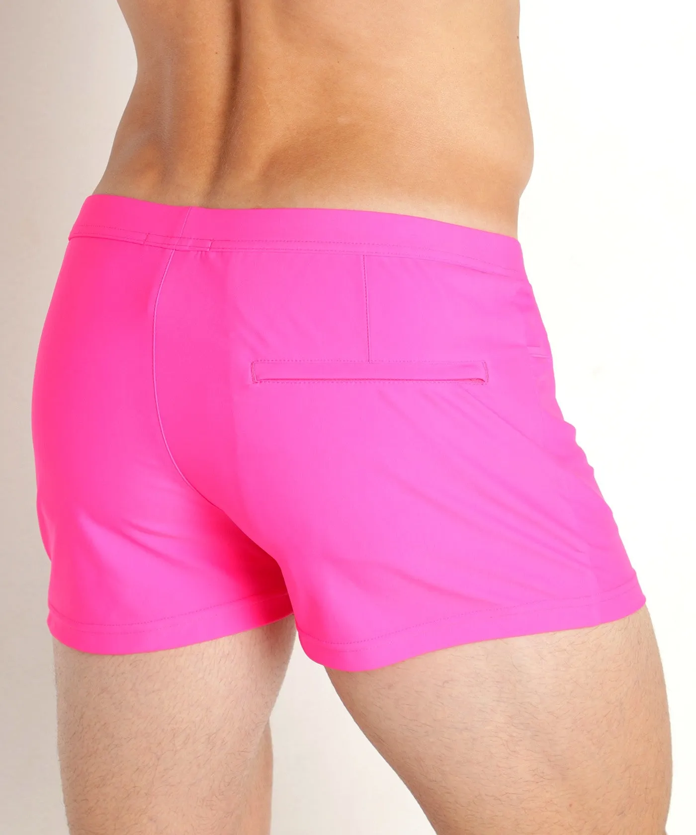 Coast Swim Shorts (Neon Pink)