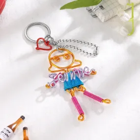 Customized Nameplate Girl Keychain