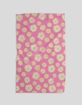 Daisy Days Pink Kitchen Towel