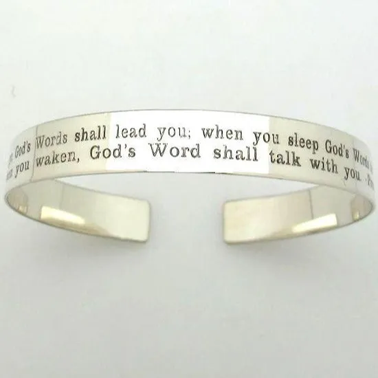 Engraved Cuff Bracelet, Sterling Silver Bracelet, Birthday Gift