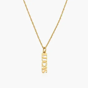 Exceptional Name Necklace with Birthstone in 14kt Gold Over Sterling Silver