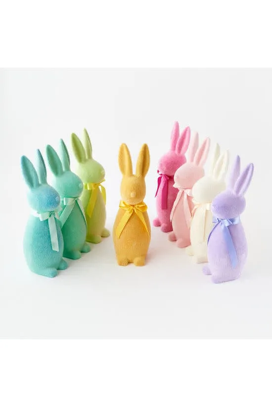 Flocked Pastel Bunny