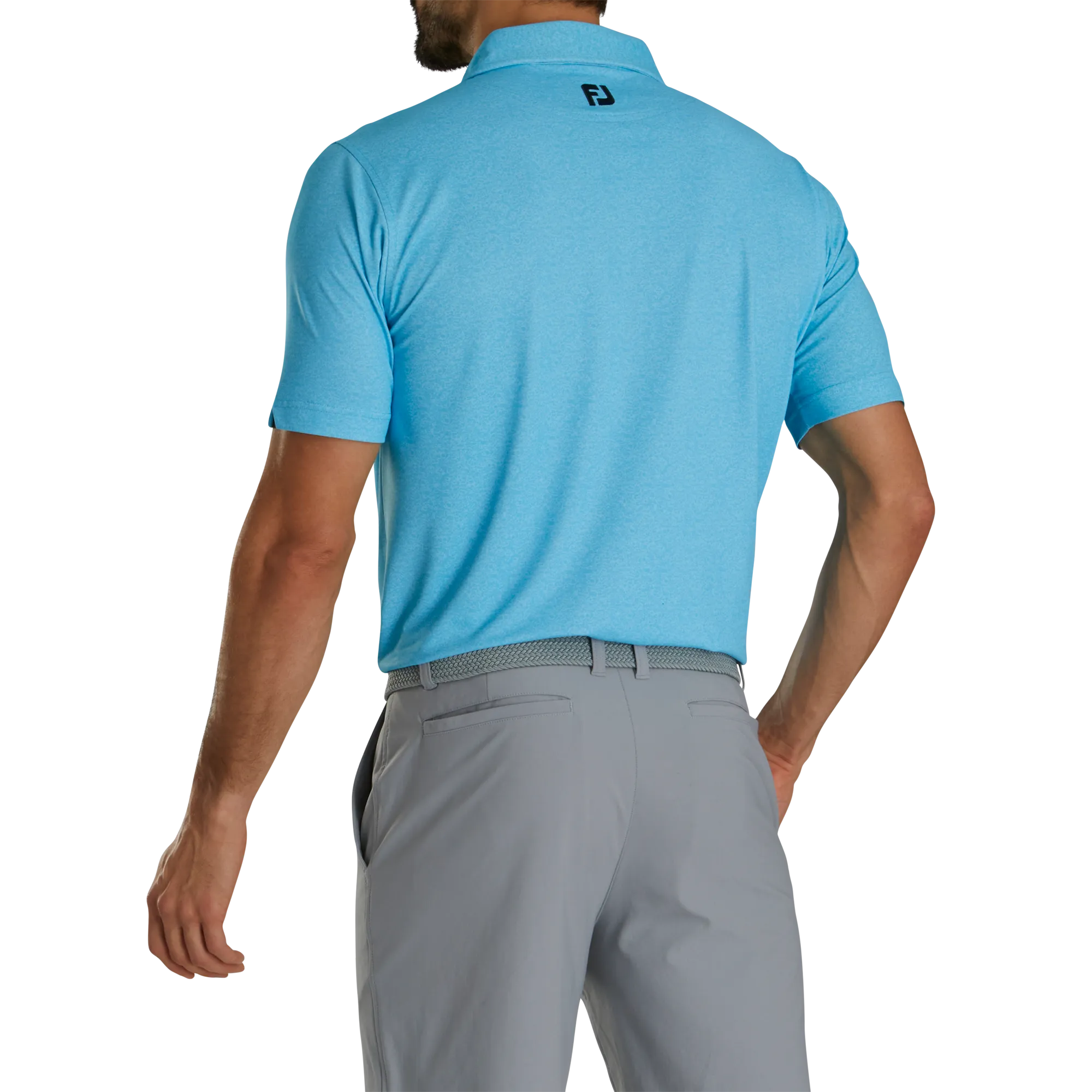 FootJoy Texture Print with Trim Pique Self Collar