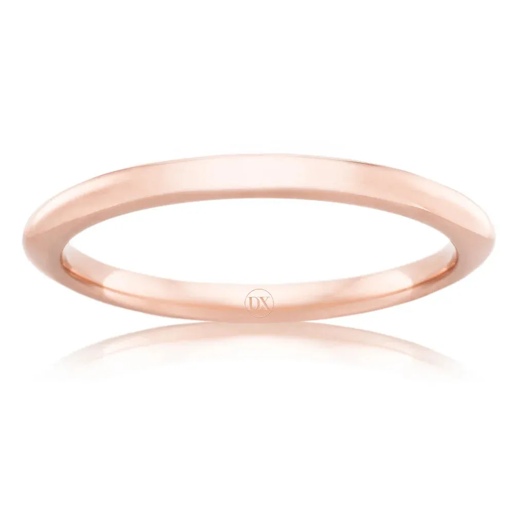 Full Dome 2.5mm - 9ct Rose Gold