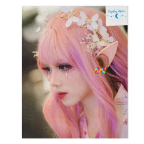 Girl Elf With Pink Wig Puzzle (120, 252, 500-Piece)