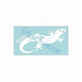 Gold Dust Day Gecko Lizard Decal, Waterproof Vinyl Decal, Cute Reptile Gift