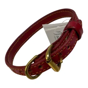 Green Hill Dog Collar in Red - Small