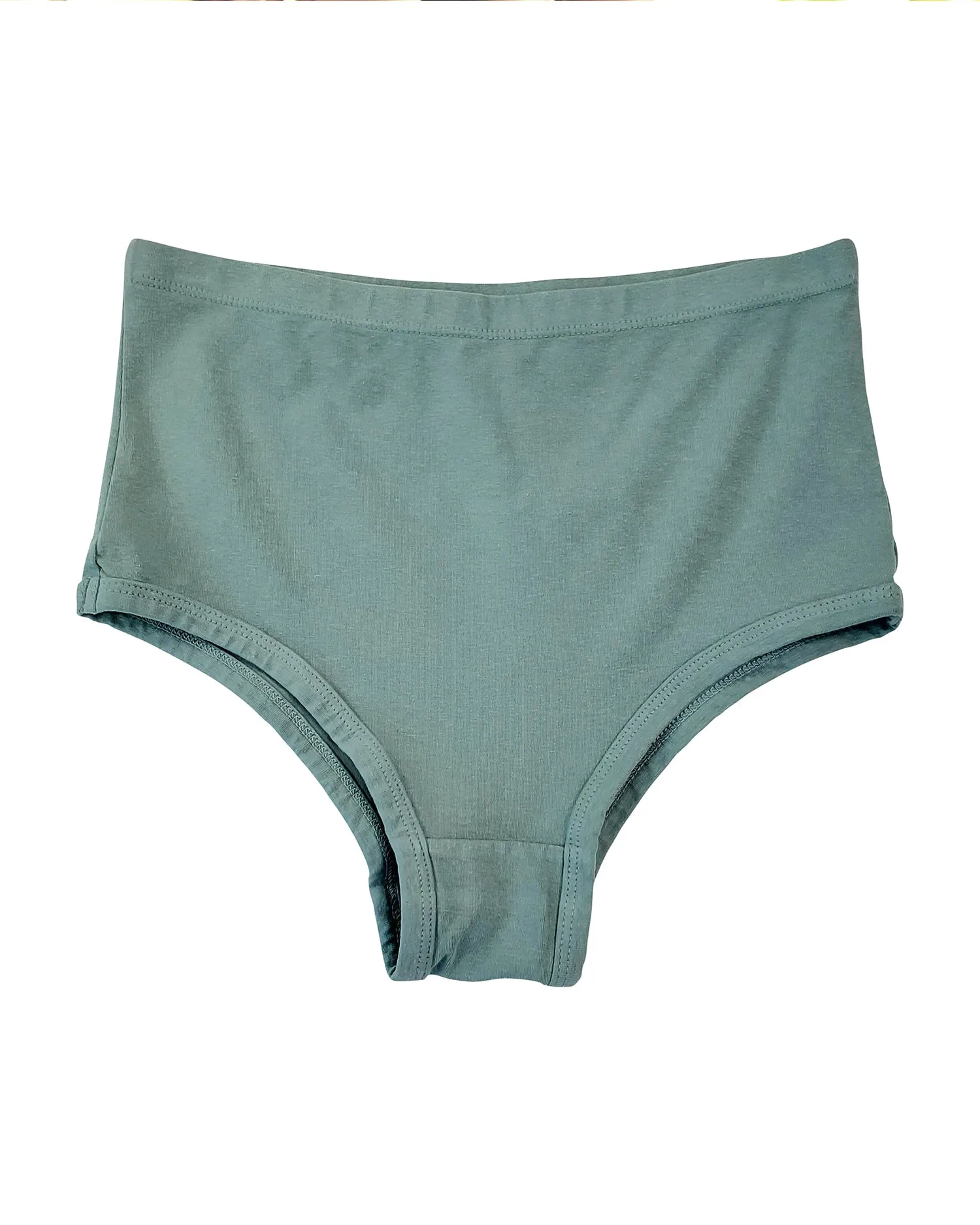 High Waist Brief – Clay Green