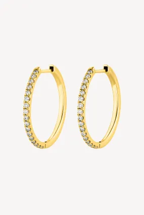 Hoops Diamond aus Gelbgold