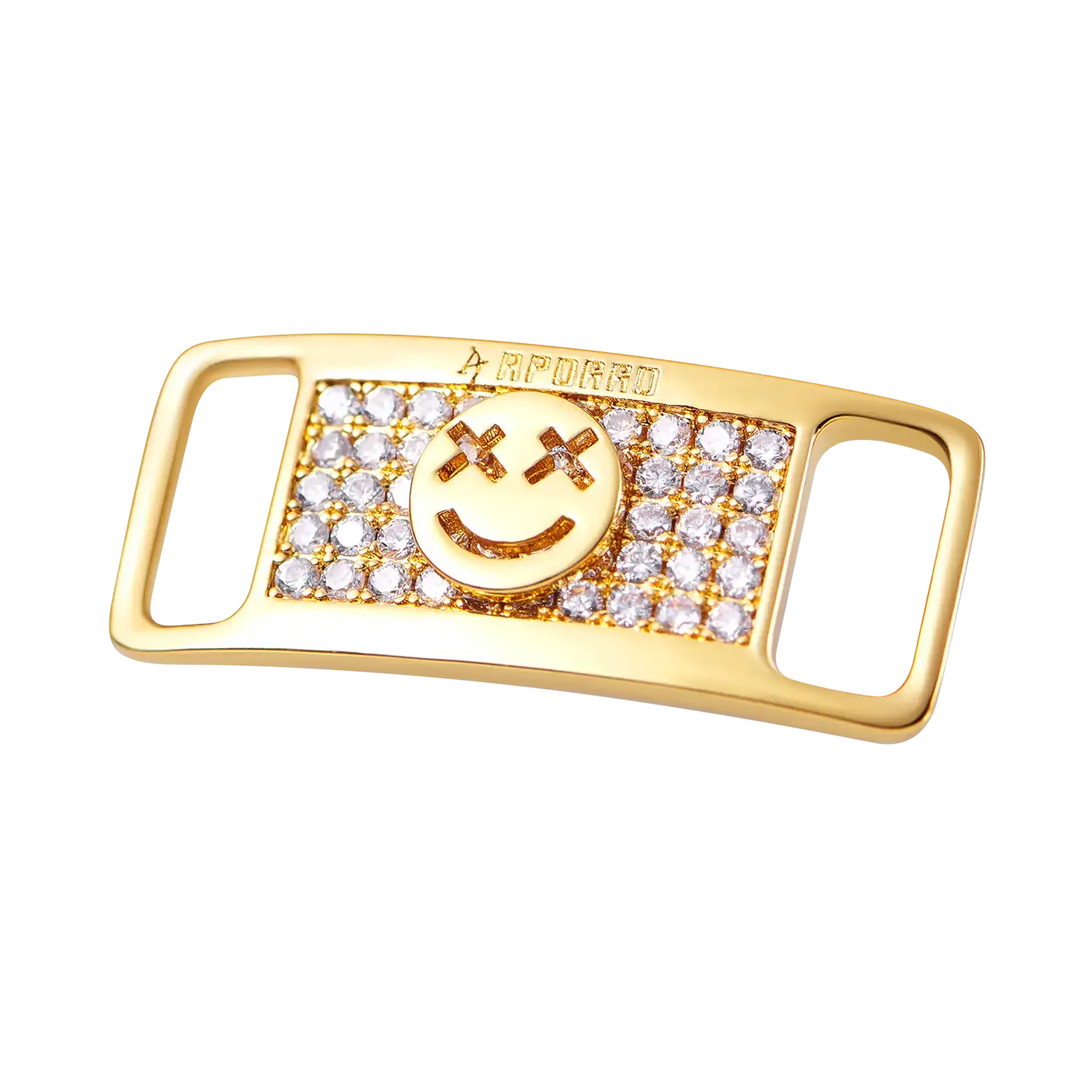 Iced Out Smiley Face Lace Lock