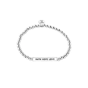 Intention Word Bracelet | Faith Hope Love