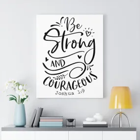 Joshua 1:9 Canvas Wall art