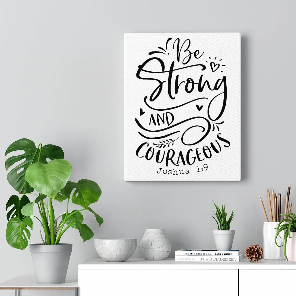 Joshua 1:9 Canvas Wall art