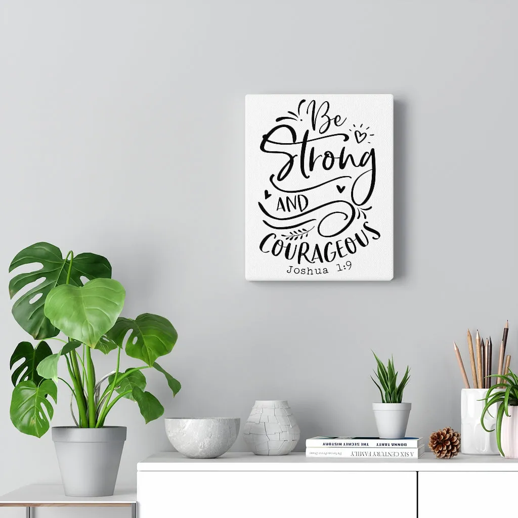 Joshua 1:9 Canvas Wall art