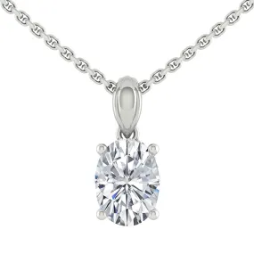 Kaela Oval Necklace Lab Diamond