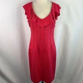 KayUngerNWT Pink Dress with Ruffle Neck