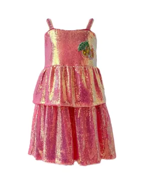 Lola and The Boys Sequin Cherry Tank Dress