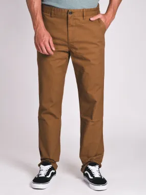 MENS RELAXED CHINO PANTS - FLAX - CLEARANCE