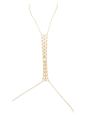 Mesh Spine Body Chain with Zirconia