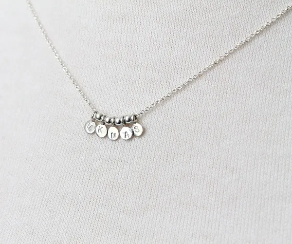 Micro Initial Necklace