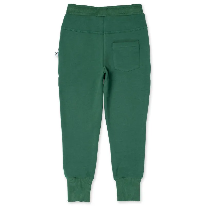 Minti Hello Circle Furry Trackies - Kelly Green