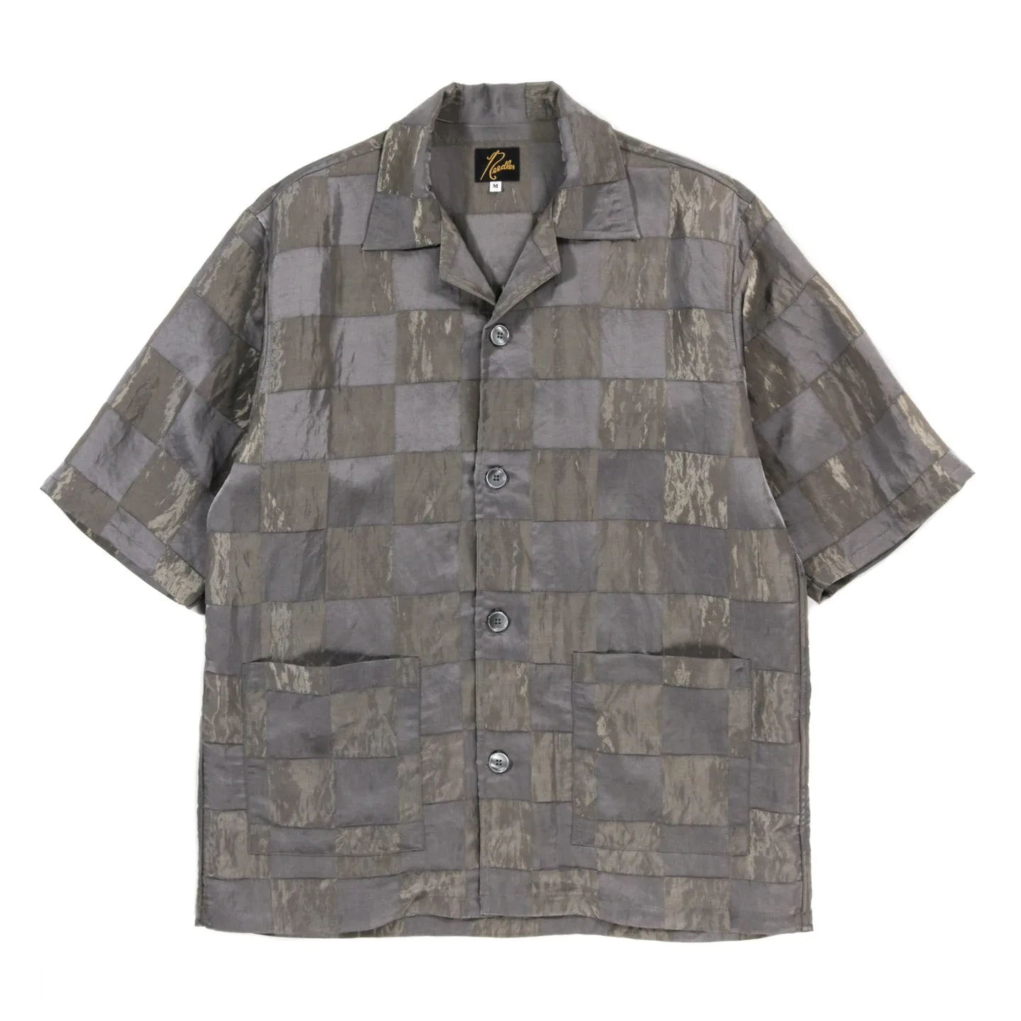 NEEDLES CABANA SHIRT BRIGHT CLOTH / CHECKER GREY