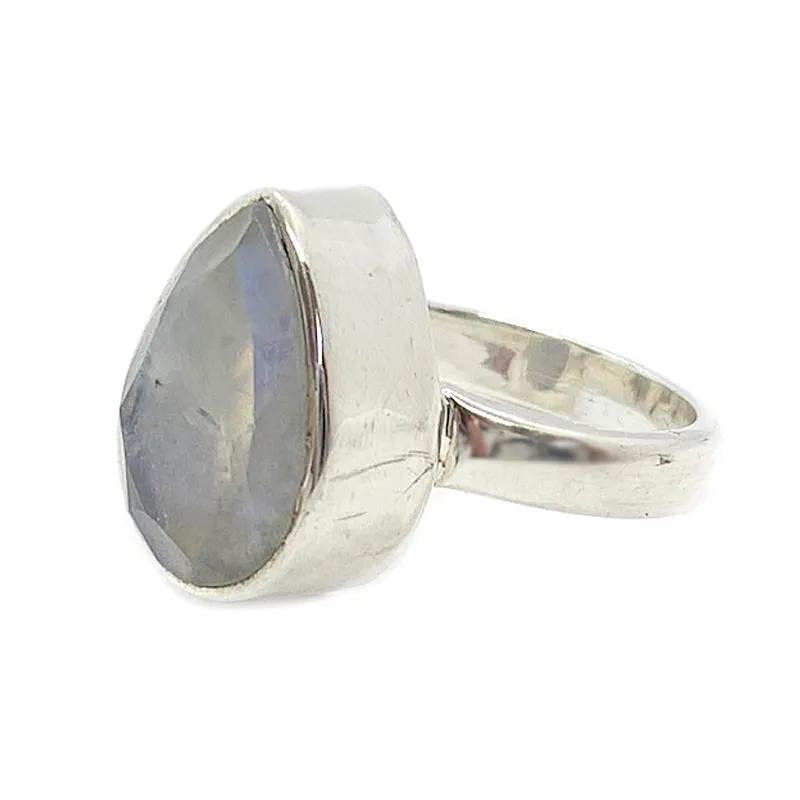 Neha Moonstone Boho Teardrop Ring