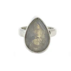 Neha Moonstone Boho Teardrop Ring