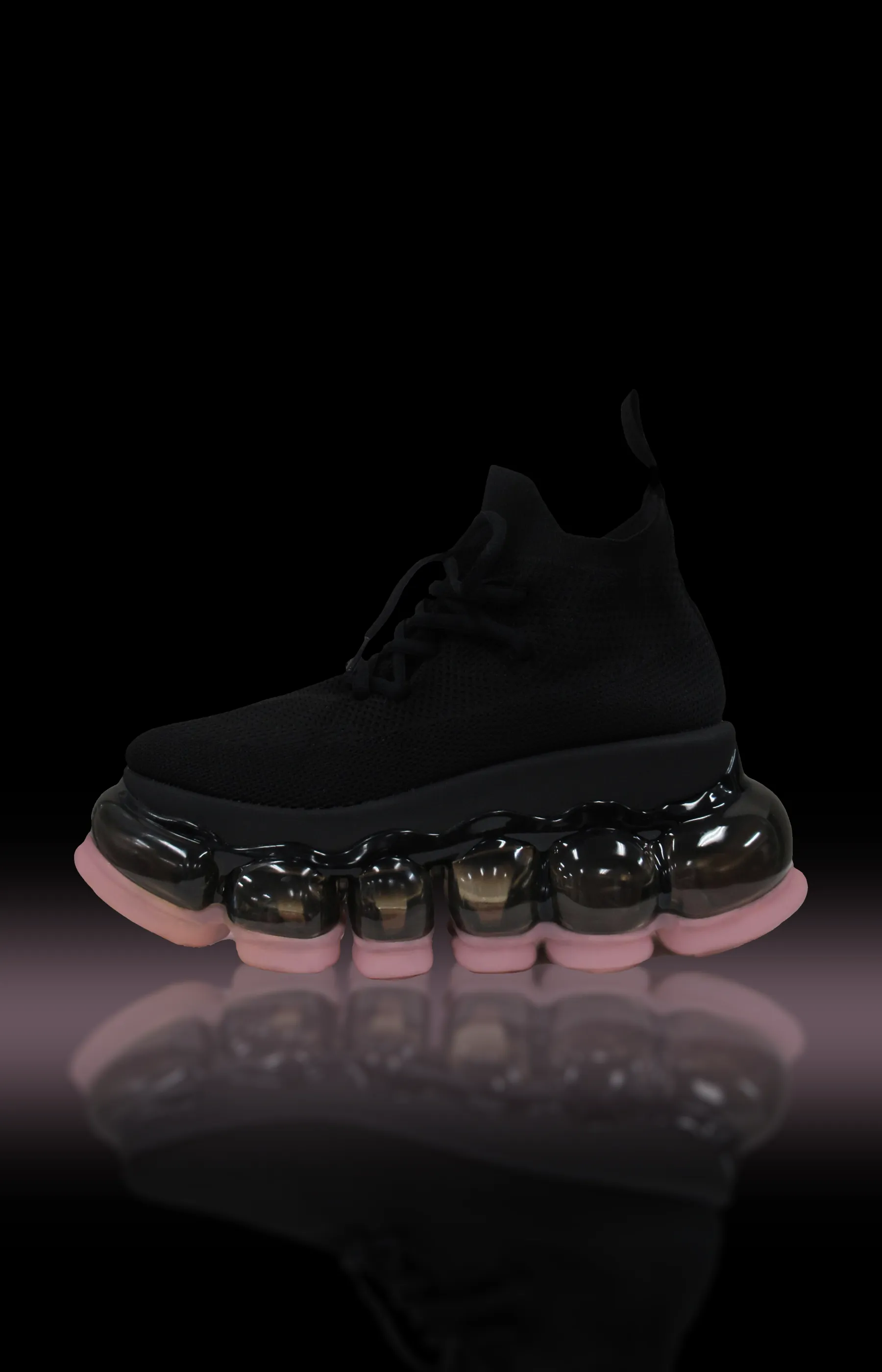 New "Jewelry" High Shoes / Pink Black