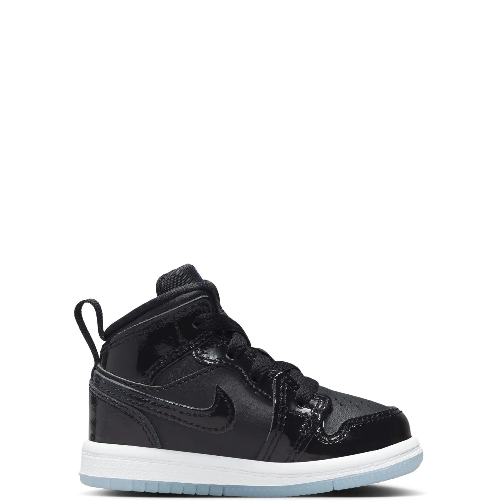 Nike Kid's Air Jordan 1 Mid SE TD Shoes - Black / Concord Blue / White